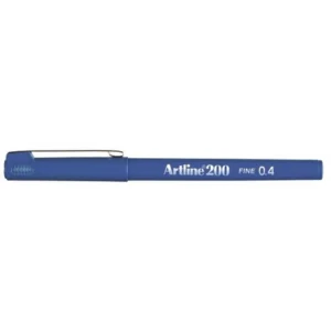 Artline Fineliner 200 Fine 0.4 Blå, 12 stk
