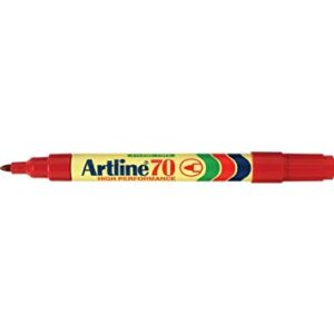 Artline Marker70 permanent 1.5 rød, 12 stk