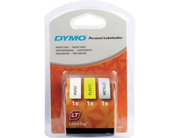 DYMO LetraTag tape 3-pak