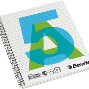 Esselte Kollegieblok 2H A5 linieret 70 ark 70 g (10 stk)