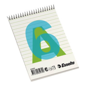 Esselte Spiralblok A6  linieret, 60 gr  80 blad (10 stk)