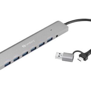 Sandberg USB-C/A to 7 x USB 3.0 Hub