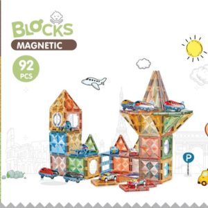Magnetic Tiles Lufthavn - 92 Dele