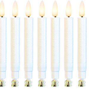 LED Juletræslys (passer til Georg Jensen), hvid, 10 stk. med justerbar klips og fjernbetjening