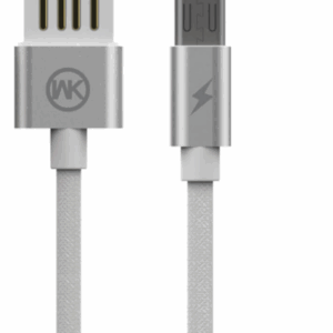 Micro USB kabel - 1 meter, nylon, hvid