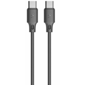 QC USB-C - USB-C kabel, sort