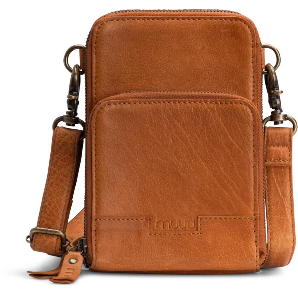 Muud Dafna Crossbody Taske - Læder, Whisky