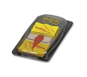 Post-it Indexfaner - Underskriv her - 25x43 mm - 300 stk
