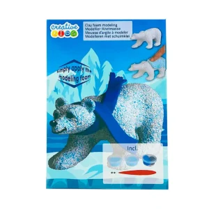 Creative Kids Foam Clay modelleringsskum - Isbjørn, 14 g