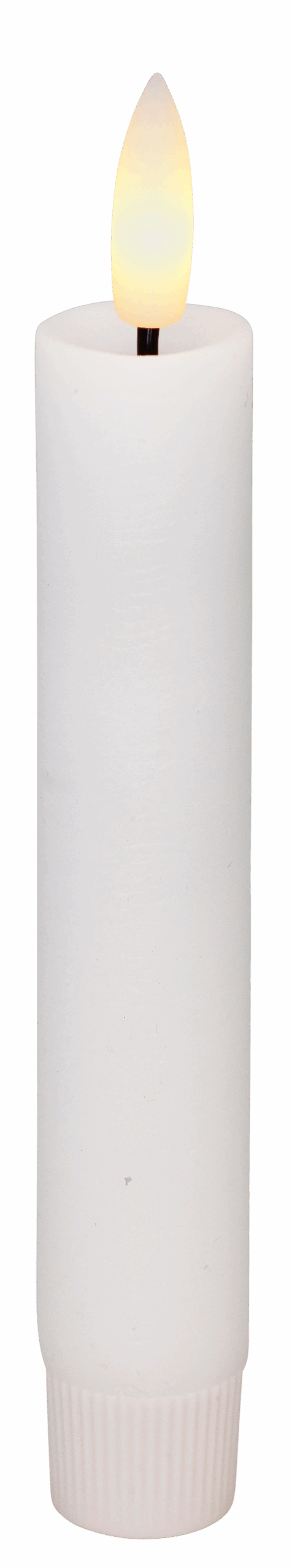 LED kronelys, 11 cm, hvid, 2 stk.