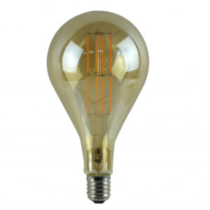 LED pære - deco 3W, røgfarvet glas