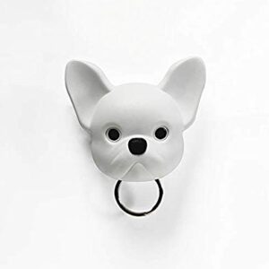 Qualy Frenchy Dog Key Holder, Hvid