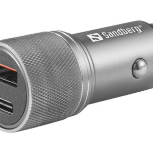 Sandberg Biloplader 48W QC3.0 + USB-C