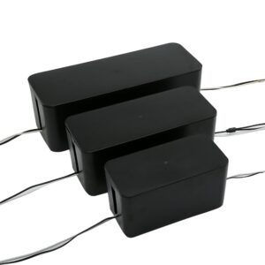 Kabelskjuler 23,5 x 11,5 x 12cm, sort (lille)