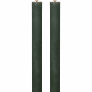 LED kronelys, 22,2 cm, grøn, 2 stk.
