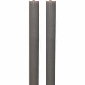 LED kronelys, 22,2 cm, grå, 2 stk.