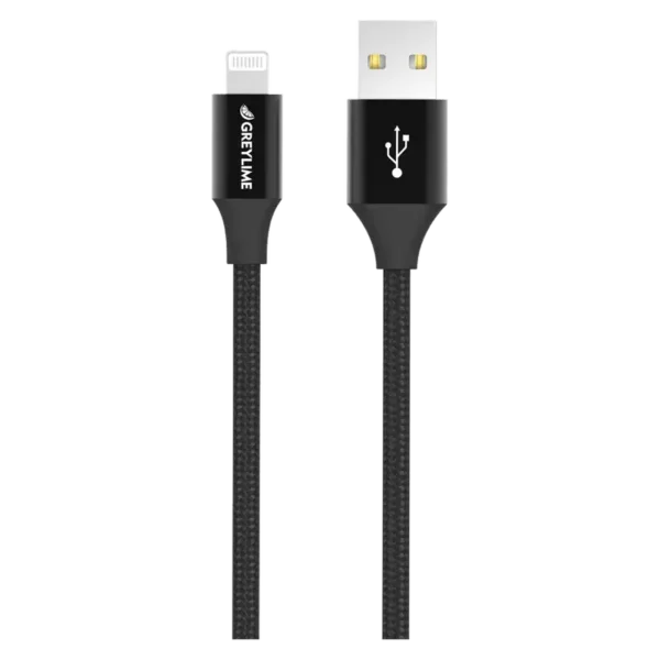 GreyLime USB-Lightning Kabel 2 m - Sort