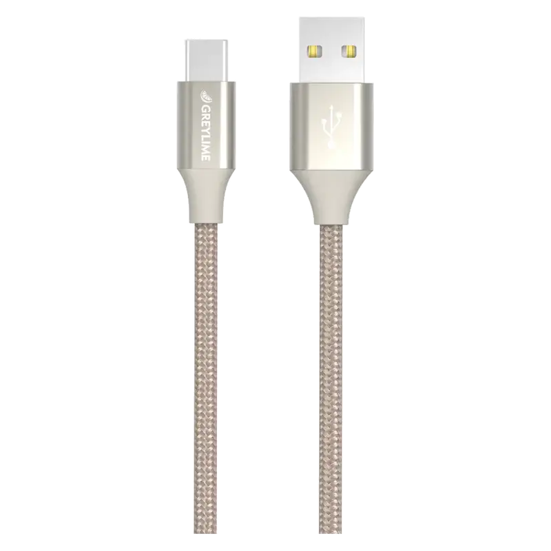 GreyLime USB til USB-C Kabel 2 m - Beige