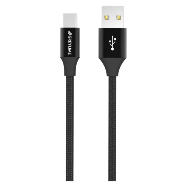 GreyLime USB til USB-C Kabel 1 m - Sort