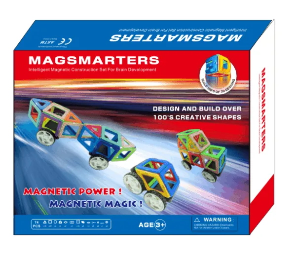 Magsmarters byggesæt - Sampak, 74 dele