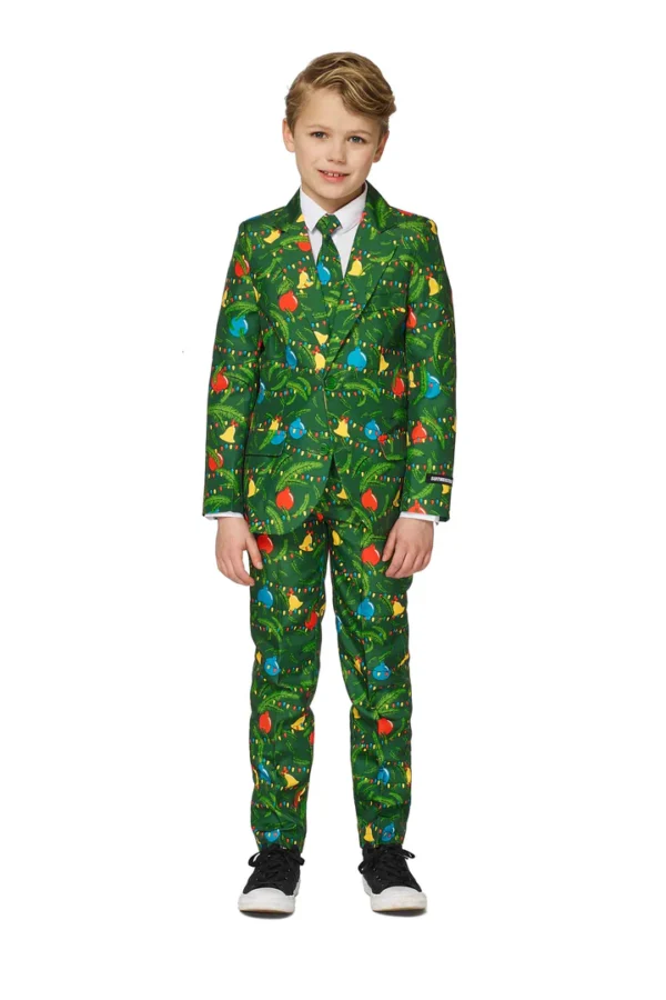 Suitmeister - Boys Christmas Green Tree Light Up S