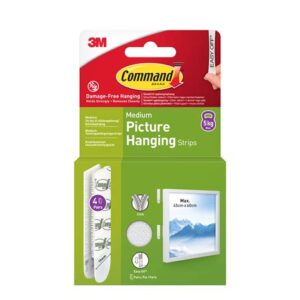 3M Command Strips hvide medium  4 sæt