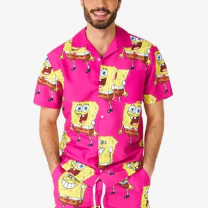 OppoSuits - SpongeBob Pink, Sommer sæt L
