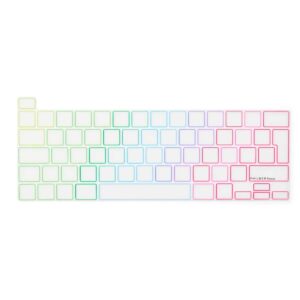 Philbert Tastaturcover til MacBook Pro 13-16" (2019-2022) - Transparent/Regnbue