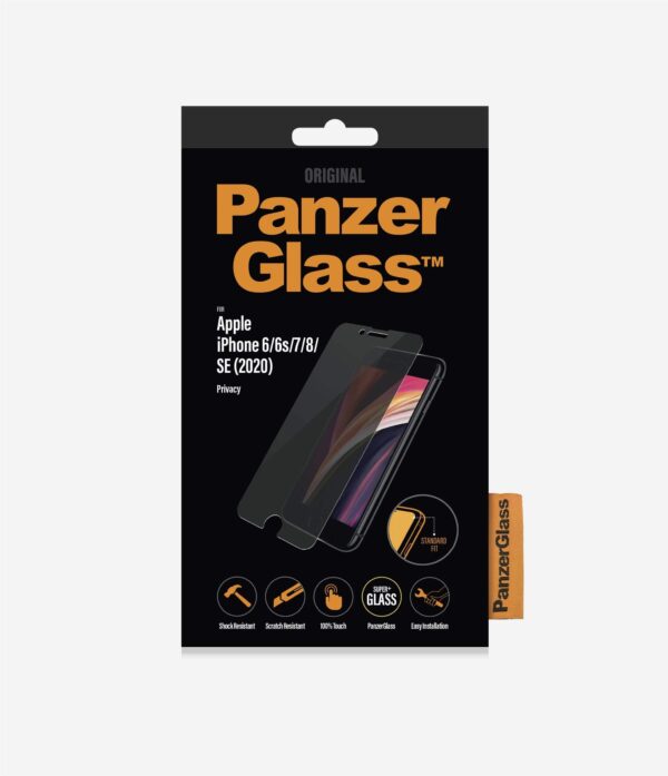 PanzerGlass skærmbeskyttelse iPhone SE (2020)/8/7/6 - Privacy