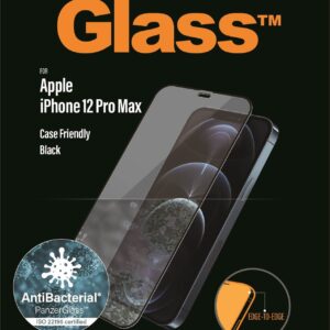 PanzerGlass skærmbeskyttelse iPhone 12 Pro Max - sort