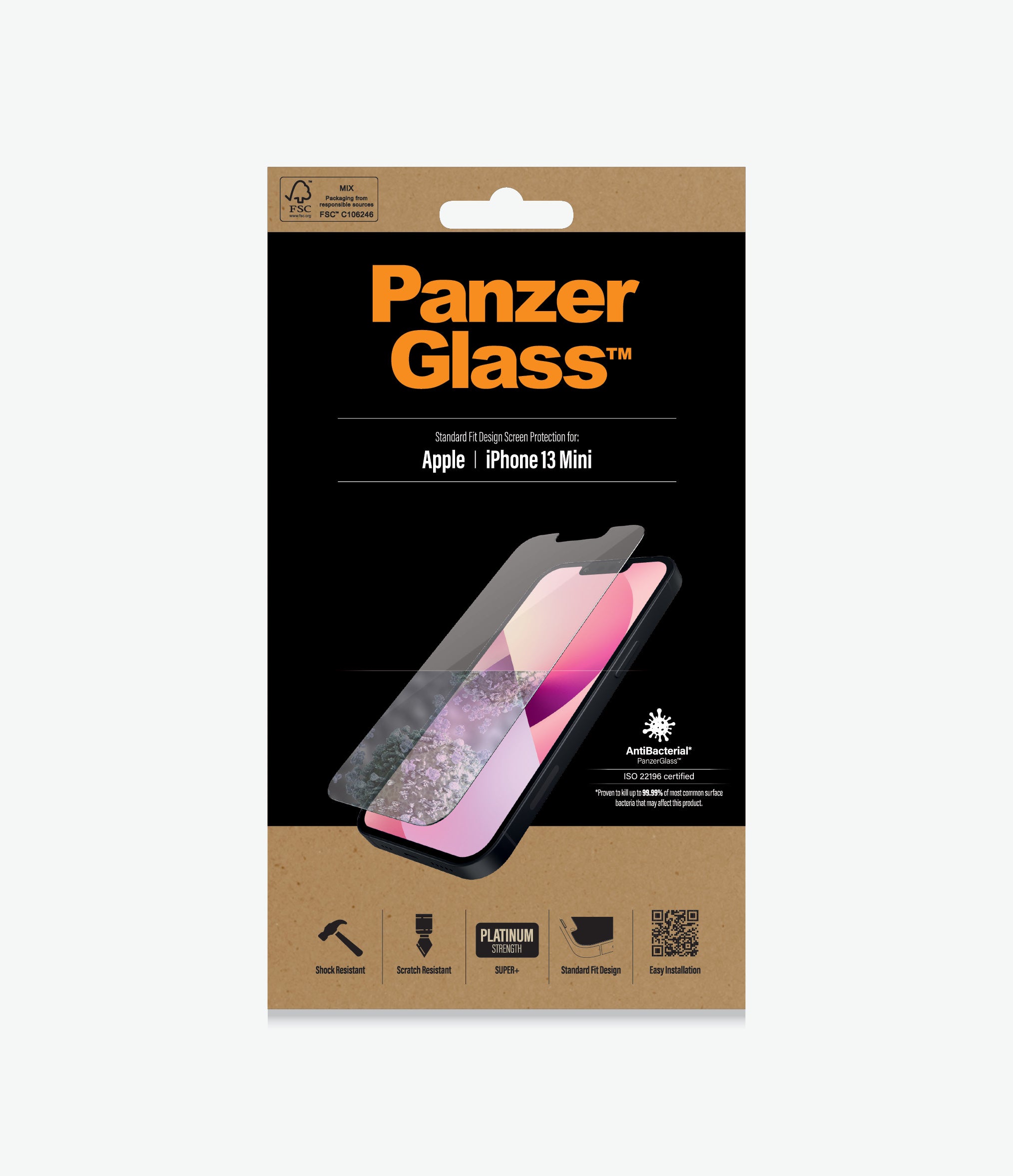 PanzerGlass skærmbeskyttelse iPhone 13 Mini