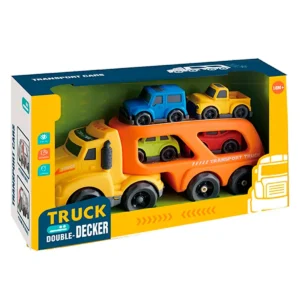 Free Wheel Legetøjs Transporter inkl. 4 biler (bioplast)