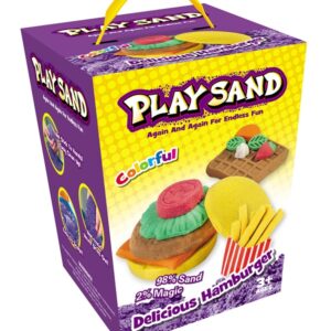 Play Sand - Kinetisk legesand - Hamburger, 908 g (4 farver)