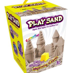 Play Sand - Kinetisk legesand - Det mystiske sandslot, 908 g (4 farver)