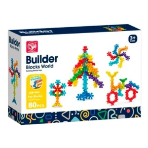 Builder Blocks World - Byggesæt, 80 dele