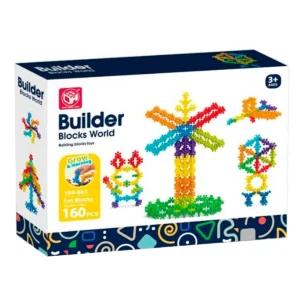Builder Blocks World - Byggesæt, 160 dele
