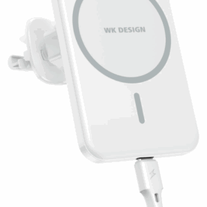 Magnetisk trådløs biloplader / holder, 15W, hvid