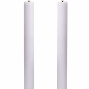 LED kronelys, 22,2 cm, hvid, 2 stk
