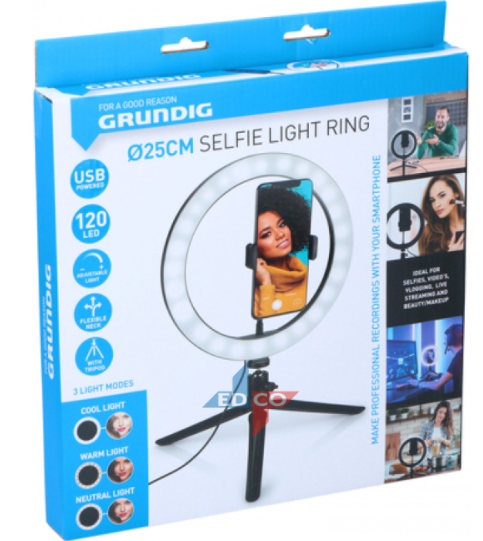 Grundig Selfie Ring Light, 120 LED