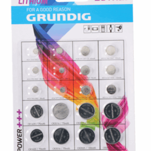 Grundig CR batterier Lithium, 20 stk, blandede