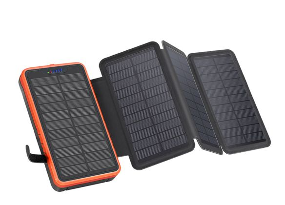 Lippa 20.000 mAh Foldbar 7W Solcelle Powerbank