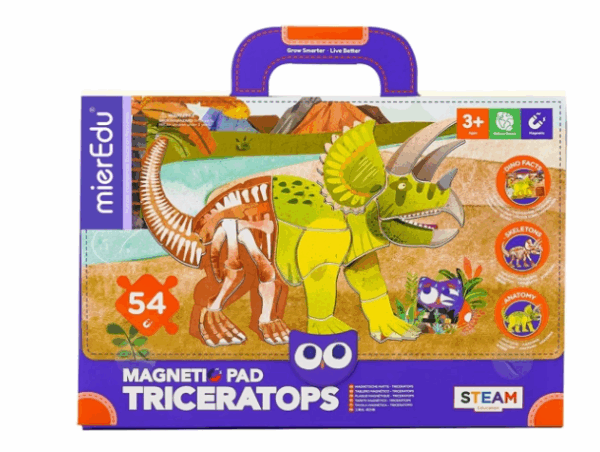 mierEdu Magnetisk legetavle - Triceratops