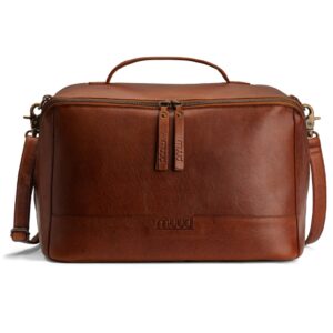 Muud Cleo XL All-in-One Taske - Læder, Rich Brown