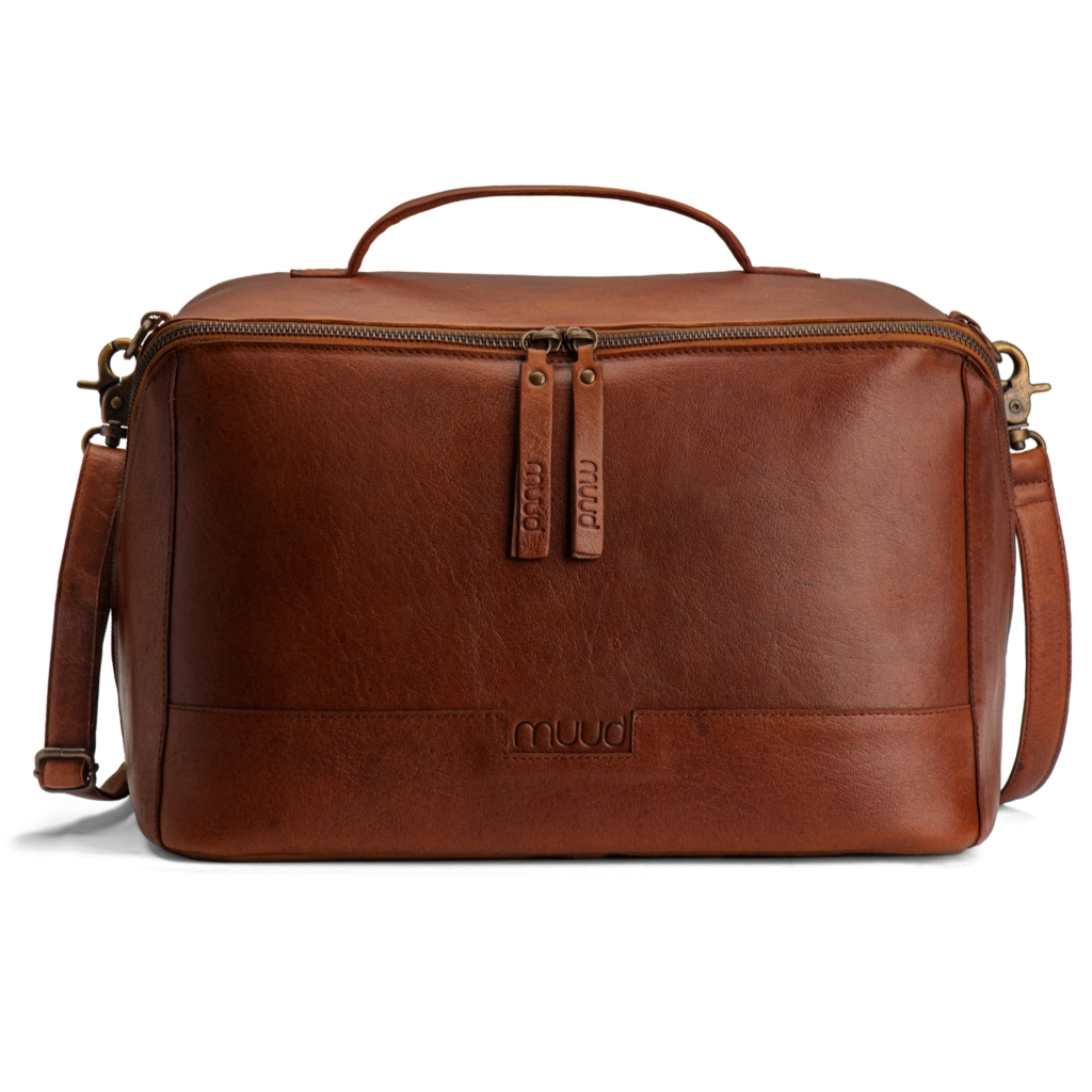 Muud Cleo XL All-in-One Taske - Læder, Rich Brown
