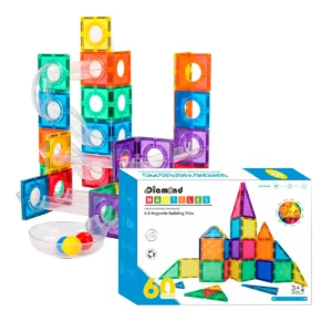 Magnetic Tiles kuglebane 88 stk + 60 stk byggesæt