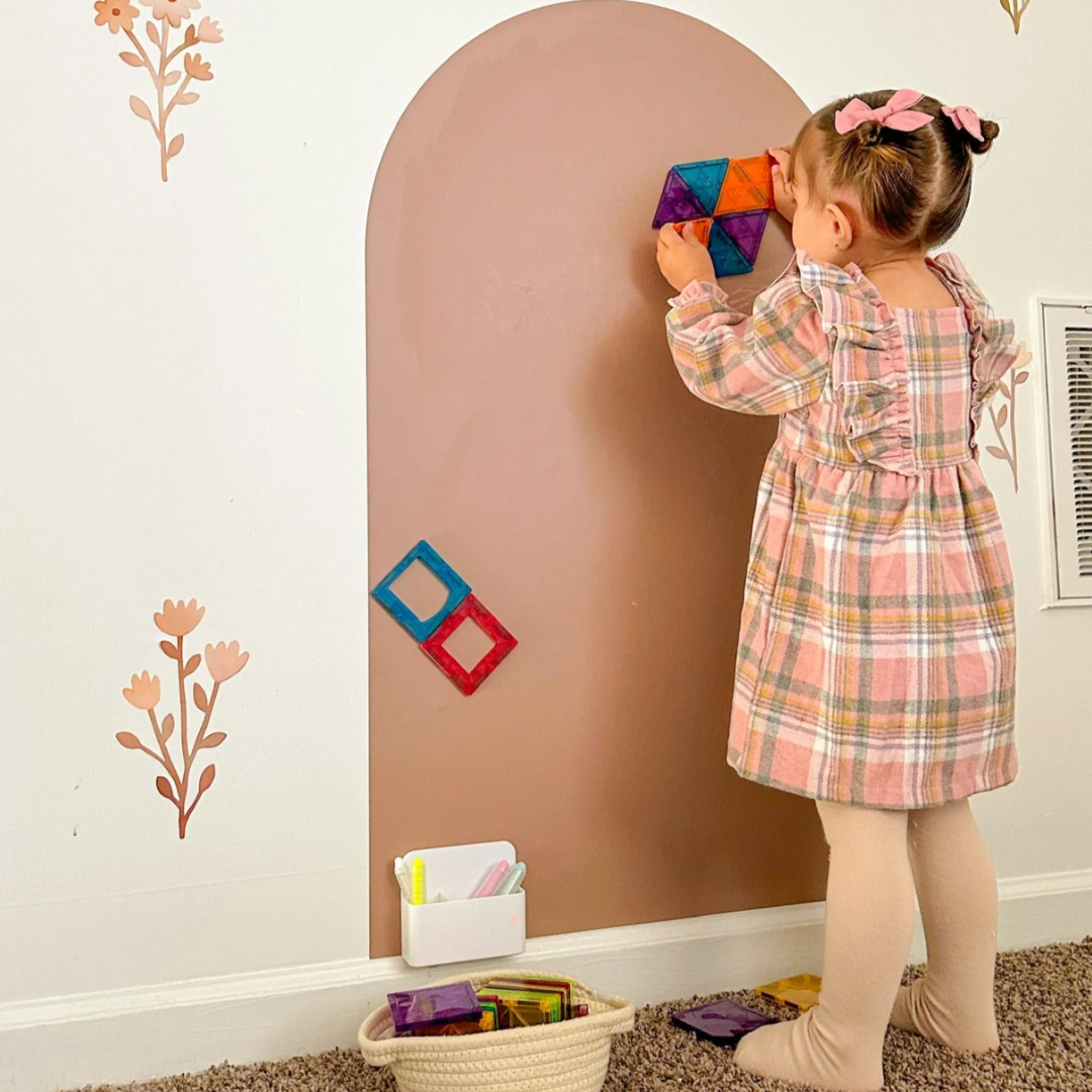 KidsBoard - Kreativ Magnettavle til børn - Karamelbrun