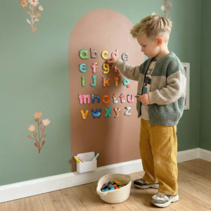 KidsBoard - Kreativ Magnettavle til børn - Karamelbrun