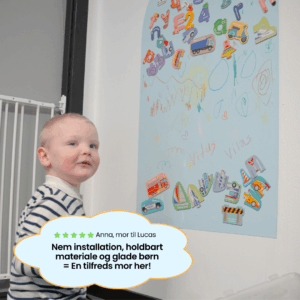 KidsBoard - Kreativ Magnettavle til børn - Himmelblå