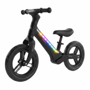 Glimmt - Løbecykel med LED til børn 3-7 år - Black