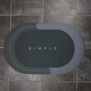 SoftStep - Skridsikker Bademåtte - Grå / 50x80 cm